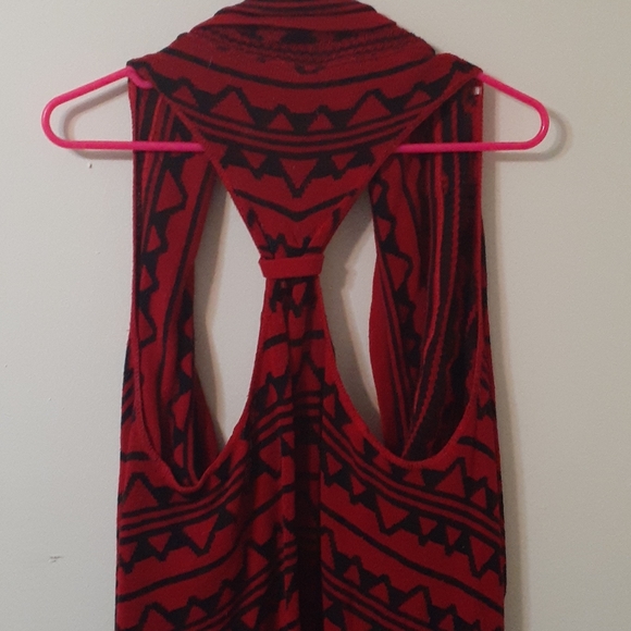 Large red & black cardigan - Picture 6 of 7